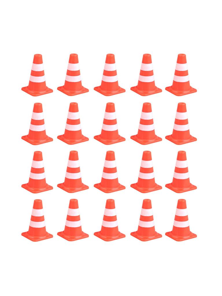 10pcs Mini Traffic Cones Miniature Traffic Cones Mini Traffic Signs Barricades Signs Traffic Scene Roadblock Construction Fun for All Ages