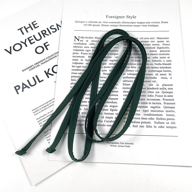 Spring/Summer Thin Tie & Belt Set: Solid Color, Versatile & Simple Clothing Accessories