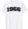 1966 Vintage Arched Varsity Retro Distressed Birthday Year T-Shirt