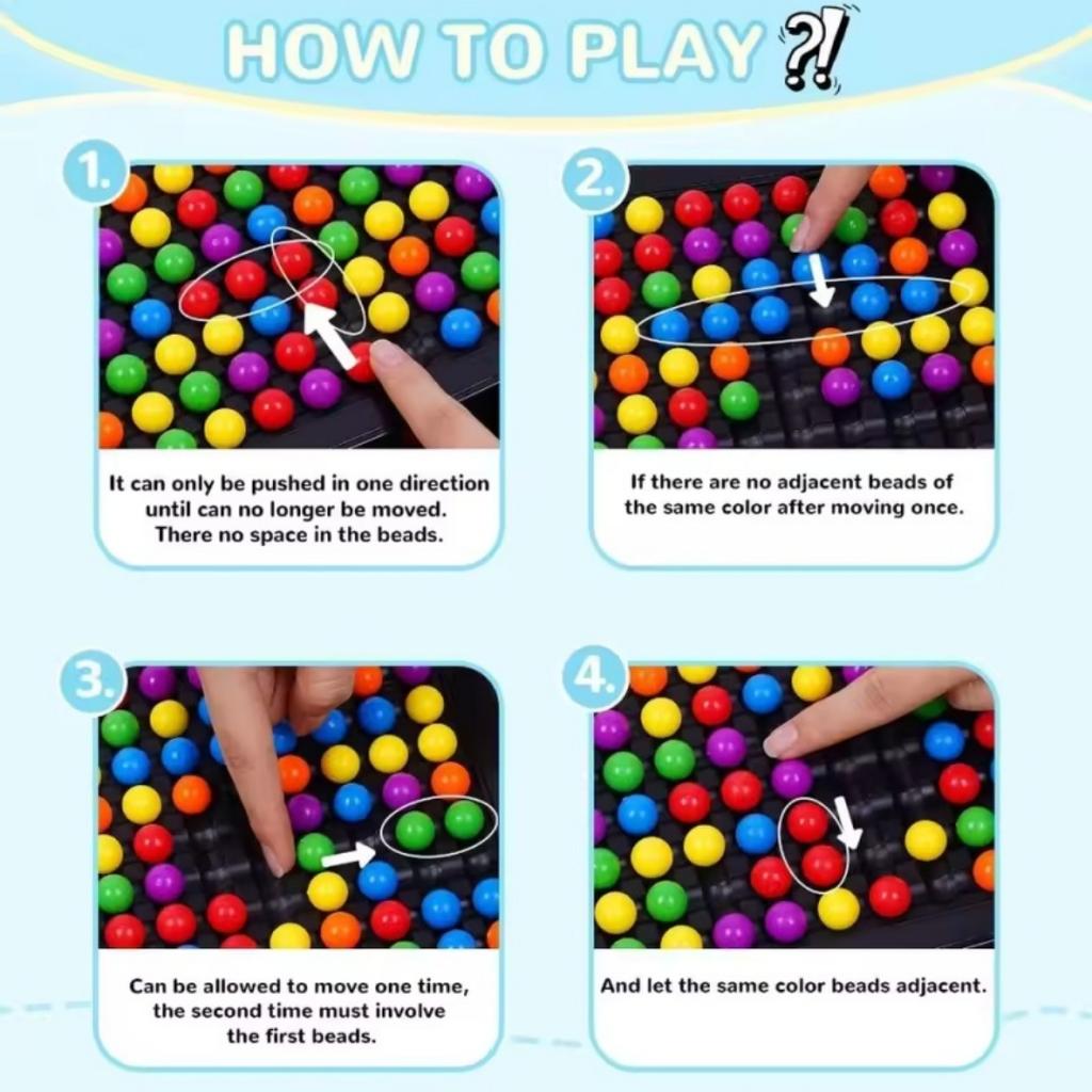 Rainbow Ball Elimination Board Game Kids Educational Toys Parent-Child Interactive Tabletop Puzzle Family Fun Brain Party Games
