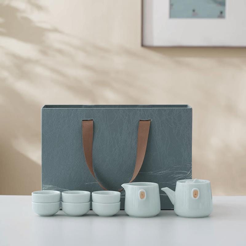 Pinjian Celadon Teacup & Scent Cup Tea Set
