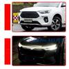 LED Strip Car Hood Light DRL For SAAB 9-3 93 9-5 9 3 9000 9 5 GPS Stand 12V Scanning Effect Daytime Running Lamp Accessories