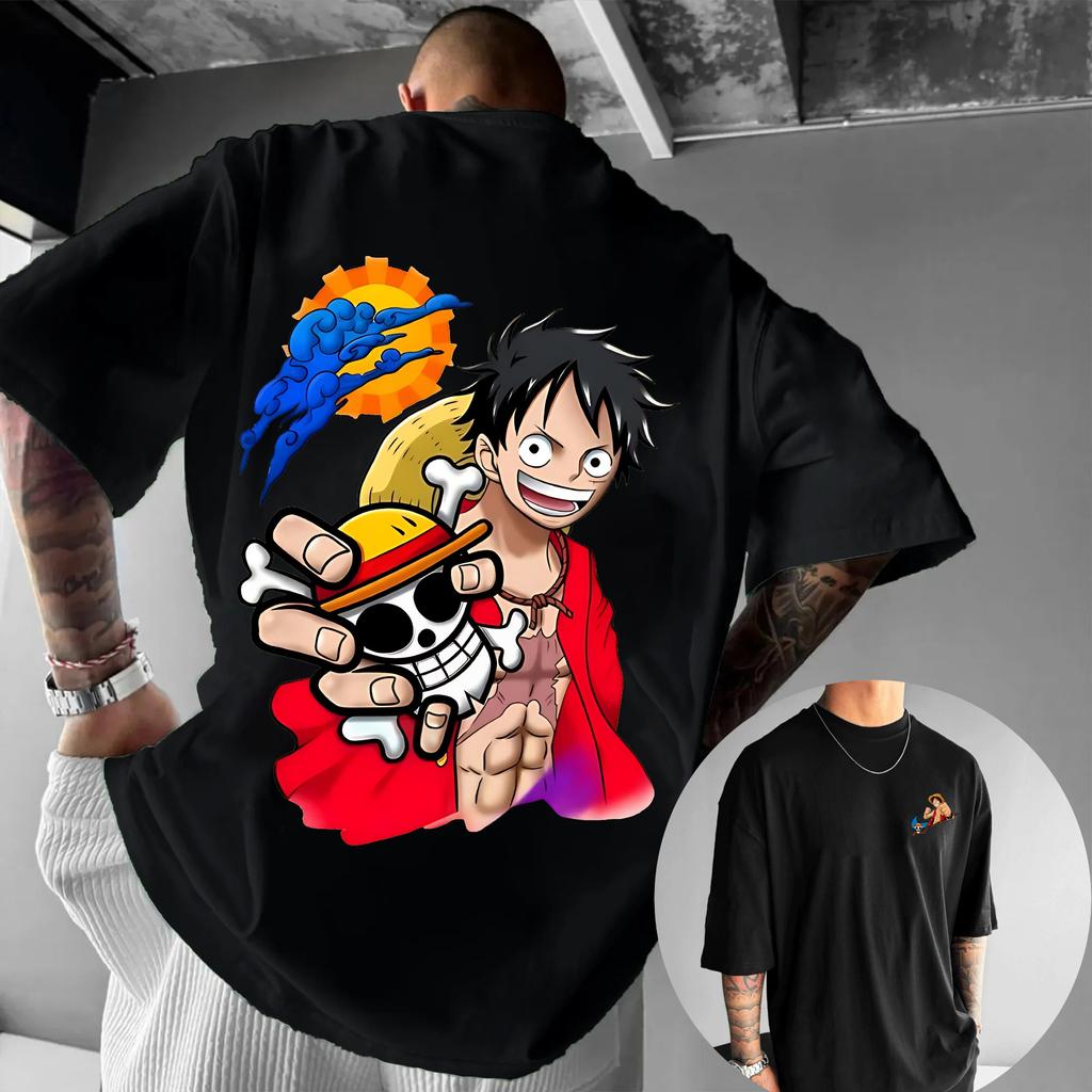 One Piece Monkey D Luffy Anime Graphic TShirt Art Oversize Tee Mens 2026 Summer Fashion Street Casual Y2K Streetwear Clothing