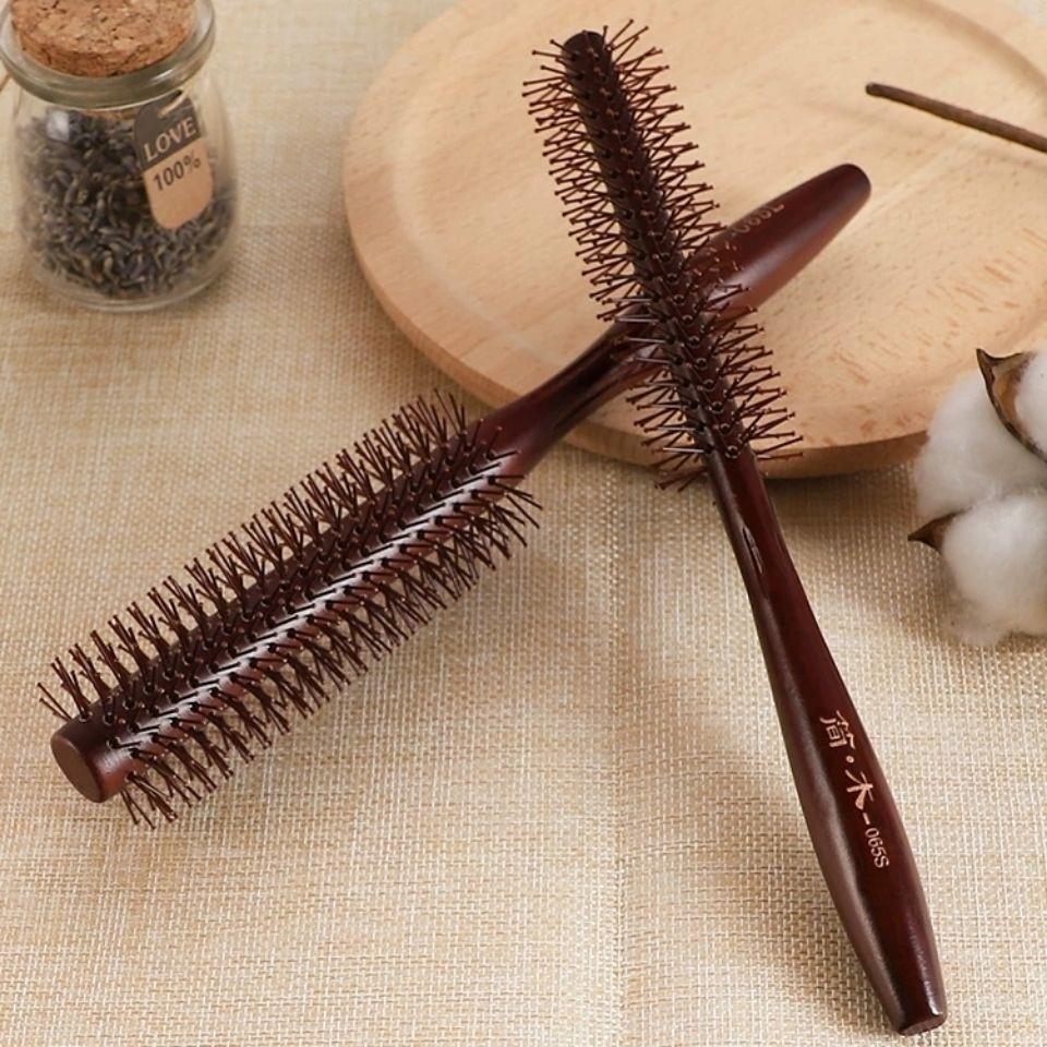 Professional Round Hair Brush for Styling Women’s Hair - Blow-Dry Straight, Curly, Inward Curl, Air Bangs.