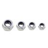 Blue Nylon Self-Locking Anti-Slip Hex Nut with Fine Thread