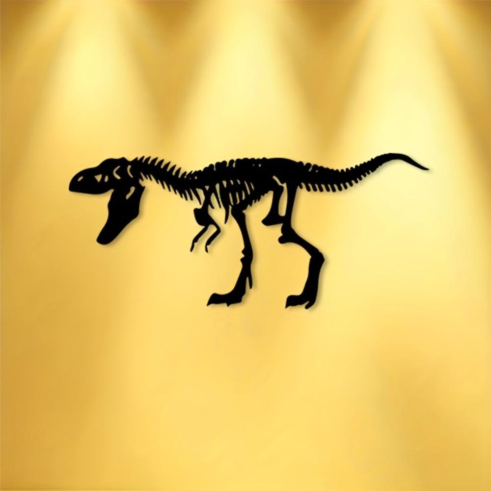 Metal T Rex Skeleton Wall Art Durable Iron Coating Indoor Outdoor Decor Halloween Christmas Gift
