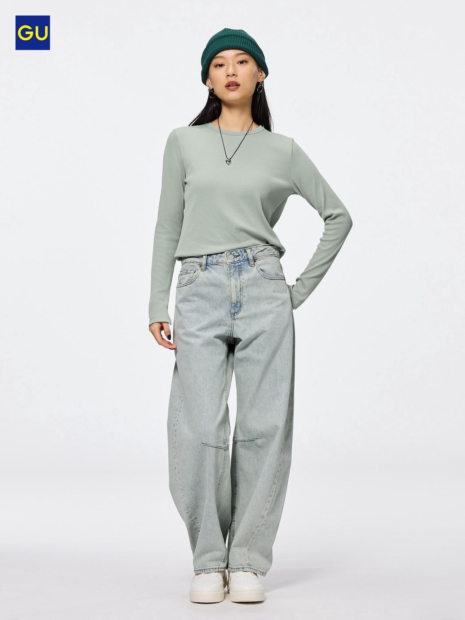 

Джинсы Uniqlo Gu Barrel Leg 62 BLUE/WOMEN XL