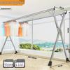 201 Stainless Steel X-Type Telescopic Clothes Drying Rack, Indoor Floor-Standing Model for Household Use