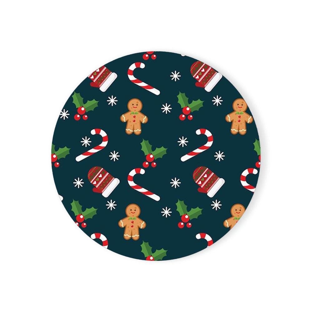 

Рождественские подставки под напитки, круглый набор, красиво украшенная эмалевая подставка, подходящая для украшения дома, кухни, подставка под чашку, подарки