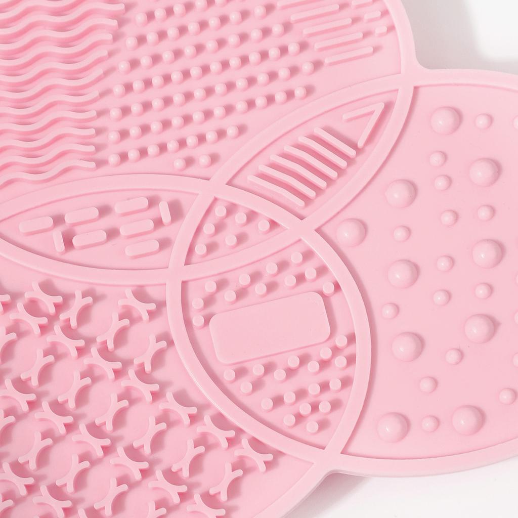 Makeup Brush Cleaning Mat Portable Cosmetic Foundation Eyebrow Brushes Gel Cleaning Pad Makeup Tools Silicone Scrub Board 1 Sold