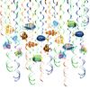 Ocean Fish Party Decors Colorful Hangings Decorations Beach Theme Party Supplies for Birthday and Pool Parties