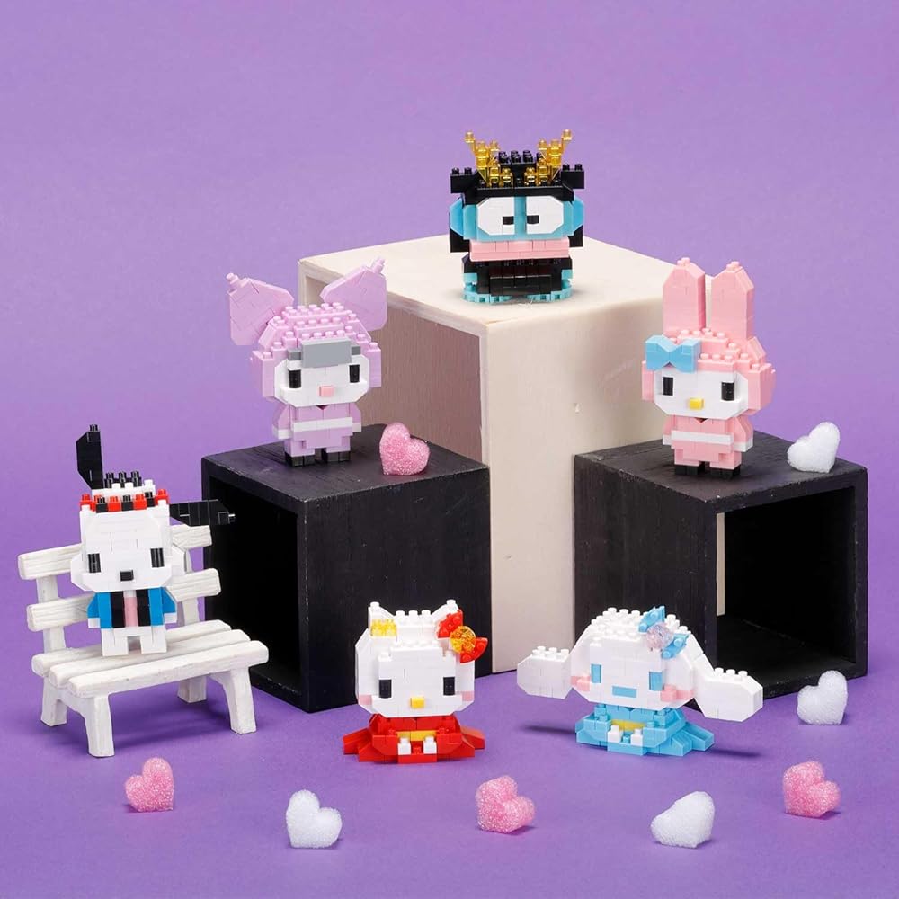 Kawada Nanoblock My Melody Ninja Building Set 3x10.5x18cm Ages 12 and Up Decorative Hobby Toy