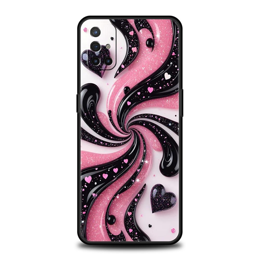 Phone Case For Oneplus 13R 13 12 10T 11 R10 Nord N100 N200 N10 9 9R CE 2 3 Z Pro Lite Soft TPU Cover Colored Love Heart Printed