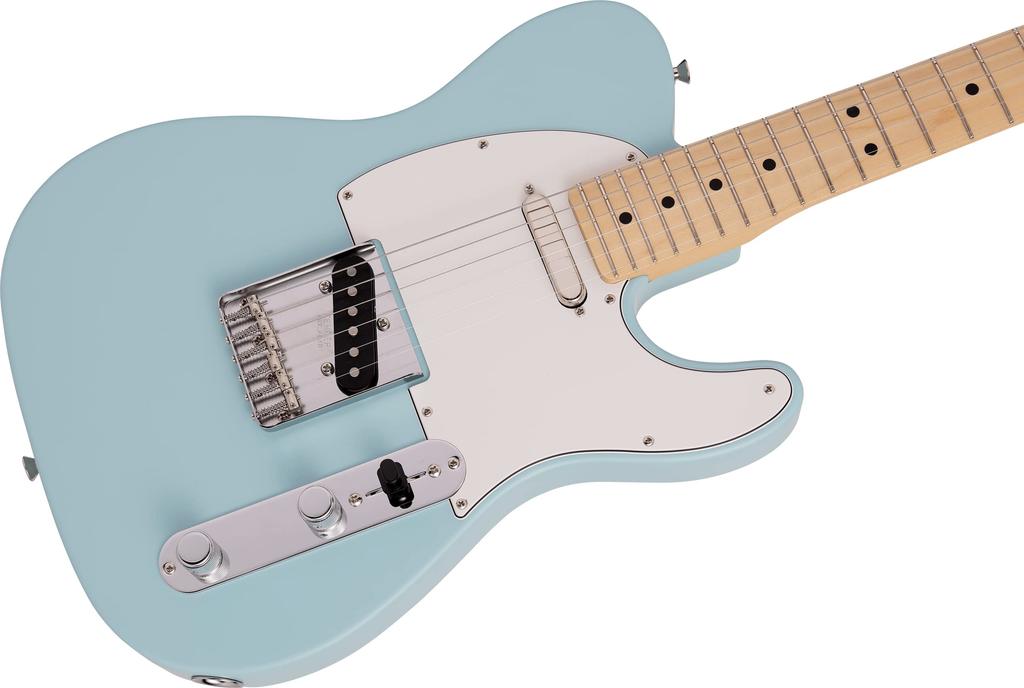 Fender Short Scale Guitar Made In Japan Junior Collection Maple Satin Daphne Blue with Soft Case Telecaster®, Fingerboard,