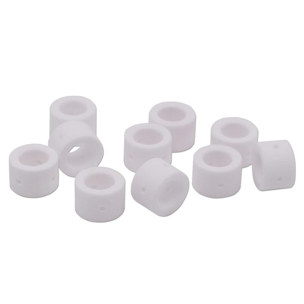 A20F-60Pcs For PT-31 JG-40 WSD-LG40 Plasma Cutter Consumables Alumina Ceramics Shield Cup 18204 & Gas Ring 18785