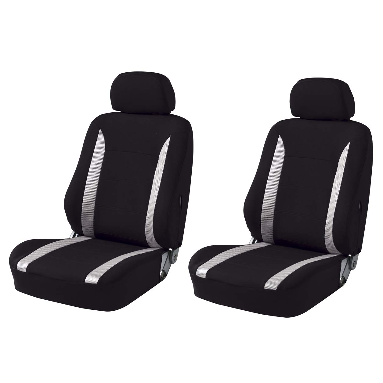 

BONFORM Knit Mesh Seat Covers for Set of 2 Front Full Back Gray & Kei/Standard Cars, Seats, Coverage, & Black, 4336-71GR серый