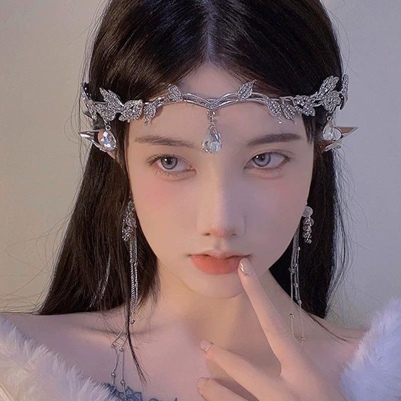 Bohemian Princess Tassel Forehead Pendant - Exotic Ethnic Style Hair Accessory