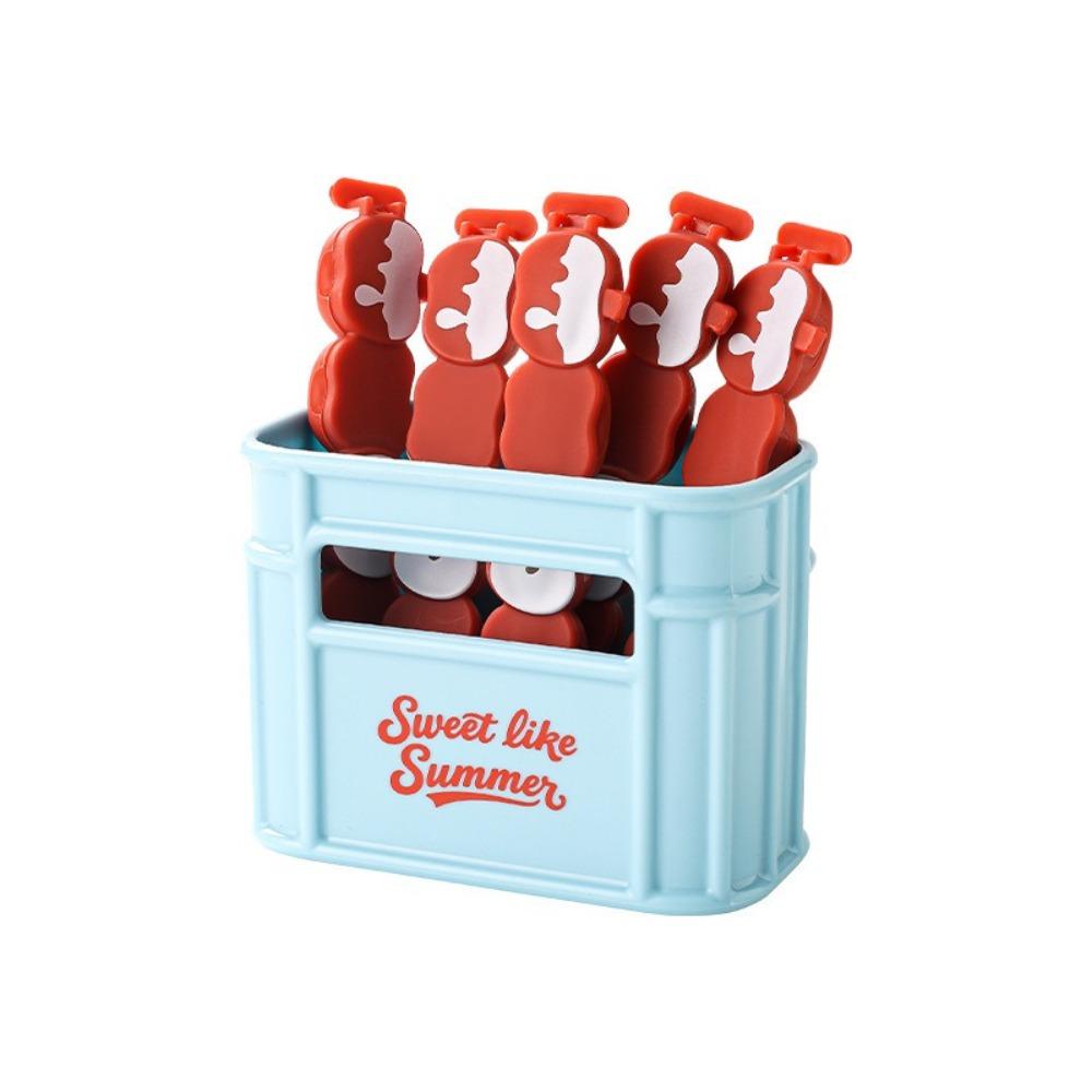 

PP Food Snack Seal Magnetic Case Bag Clips Container Sealer Clamp Food Storage червоний