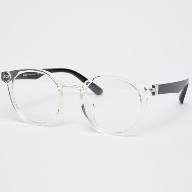 Aloeyewear AL5304 2009 Rilsan Clear Semi-Overround Transparent Glasses Frame