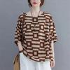 BITCED Camicette e camicie casual con scollo a maniche corte e alla moda da donna