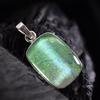 Natural Opal Pendant 31 ct Cushion 925 Sterling Silver October Birthstone for Gem Collections