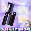 Temporary Hair Color Comb with Foldable Design for Quick Bright Hair Chalk Styling Non Toxic Washable Colorful Hairbrush for Adults Halloween Cosplay