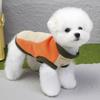 Dog clothes autumn and winter new pet clothes pet clothes autumn thickened contrasting color fleece two-legged fleece