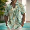 Men's Palm Leaf Coconut Palm Tropical Plants Shirt Hawaiian Shirt Tropical Shirts Short Sleeve