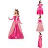 Magical Polyester Sleeping Beauty Princess Dress With Headwear For Special Events