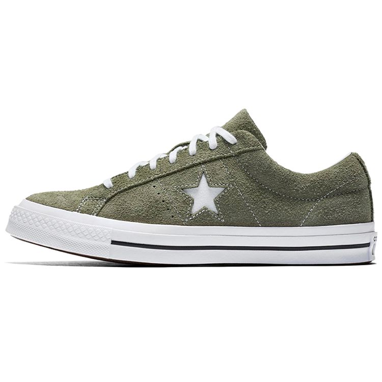 

Кроссовки унисекс Converse One Star Ox Field Surplus Зелено-Белые 161576C