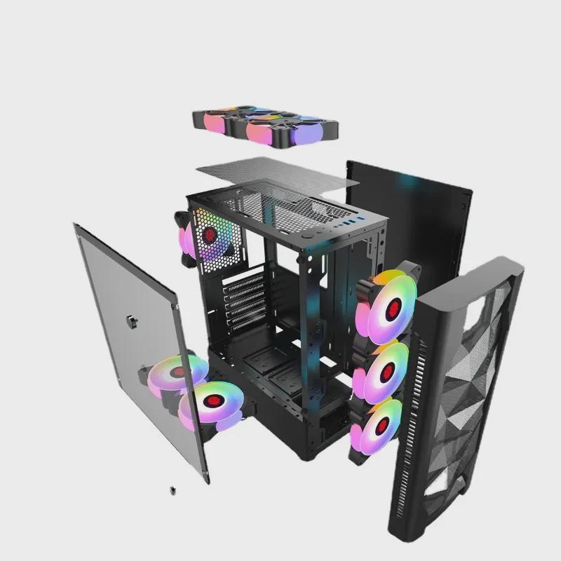 Ice Diamond I Full Side Transparent ATX Gaming PC Case for Water Cooling