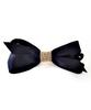 Racoha Layered Black Big Ribbon Hairpin