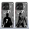 Case for Xiaomi Redmi Note 14 14C 13C 13 Pro Plus 12 11 10 9S A4 Funda Back Phone Cover Cartoon Football Number 7