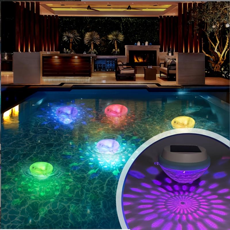 LED Solar-Powered Floating Lights 7 Color-Changing Modes for Pools, Fountains, Garden Patio Outdoor Lighting, Fountain Lighting