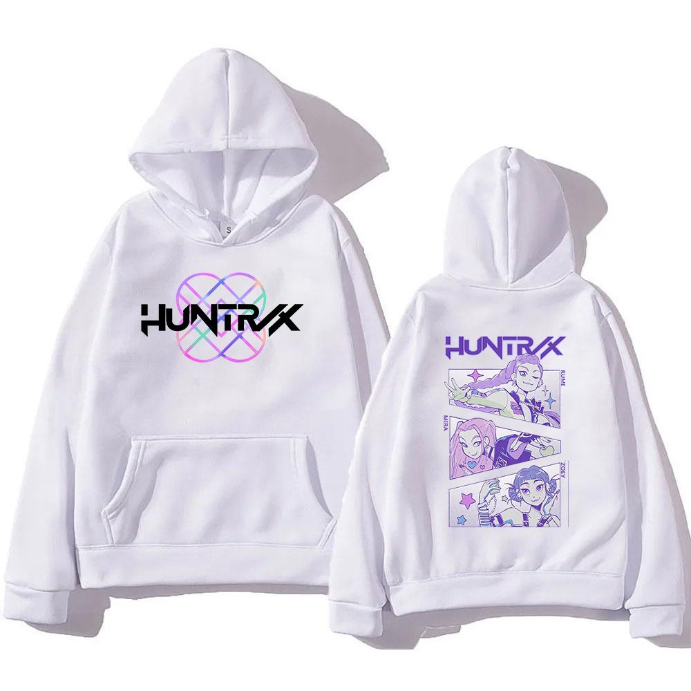 Huntrix Girl Hoodie 2025 Movie Demon Hunters Fashion Men/women Hoodies Harajuku Winter Clothes Pullover Sweatshirt Vintage