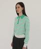 Leuba Stripe Cotton Polo Knit - Mint Stripe