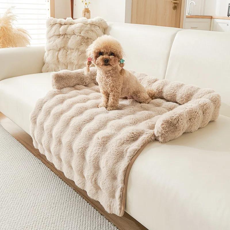 Winter Warm Dog Sofa Couch Cover Bed Soft Pet Blanket Pad Mat For Small Dogs Pet Accessories Cat Durable Blanket Travel & Indoor