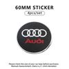 For S1  A7 56mm 60mm 65mm Car Wheel Hub Cap Metal Emblem Dust-Proof Logo Sticker Decals For S1 A1 A3 A4 A5 A6 A7 S3 S4 S5 S6 RS3 RS4 RS5