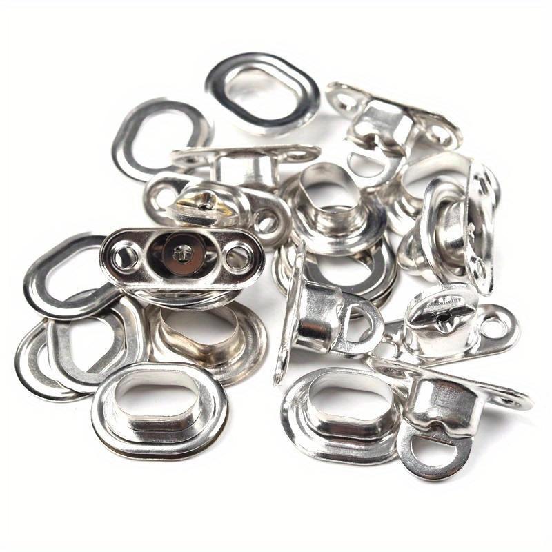 1 Set Cross Lock Bag Accessories Copper Oval Twist Buckle Brass Rotating Latch for Sun Shade Net Tarpaulin Garden Vertical Screen