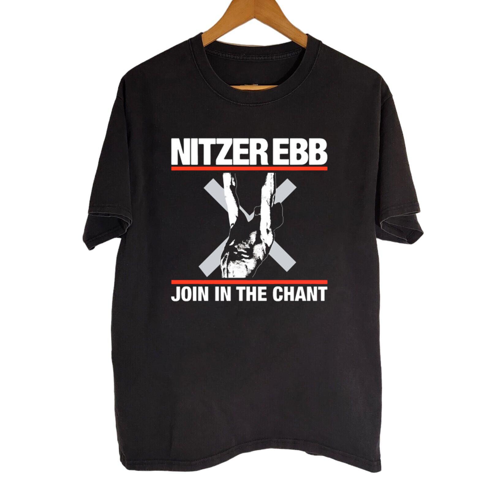 HOT! Nitzer Ebb Band T Shirt Black Cotton FUll size S-5XL MI668 XXL