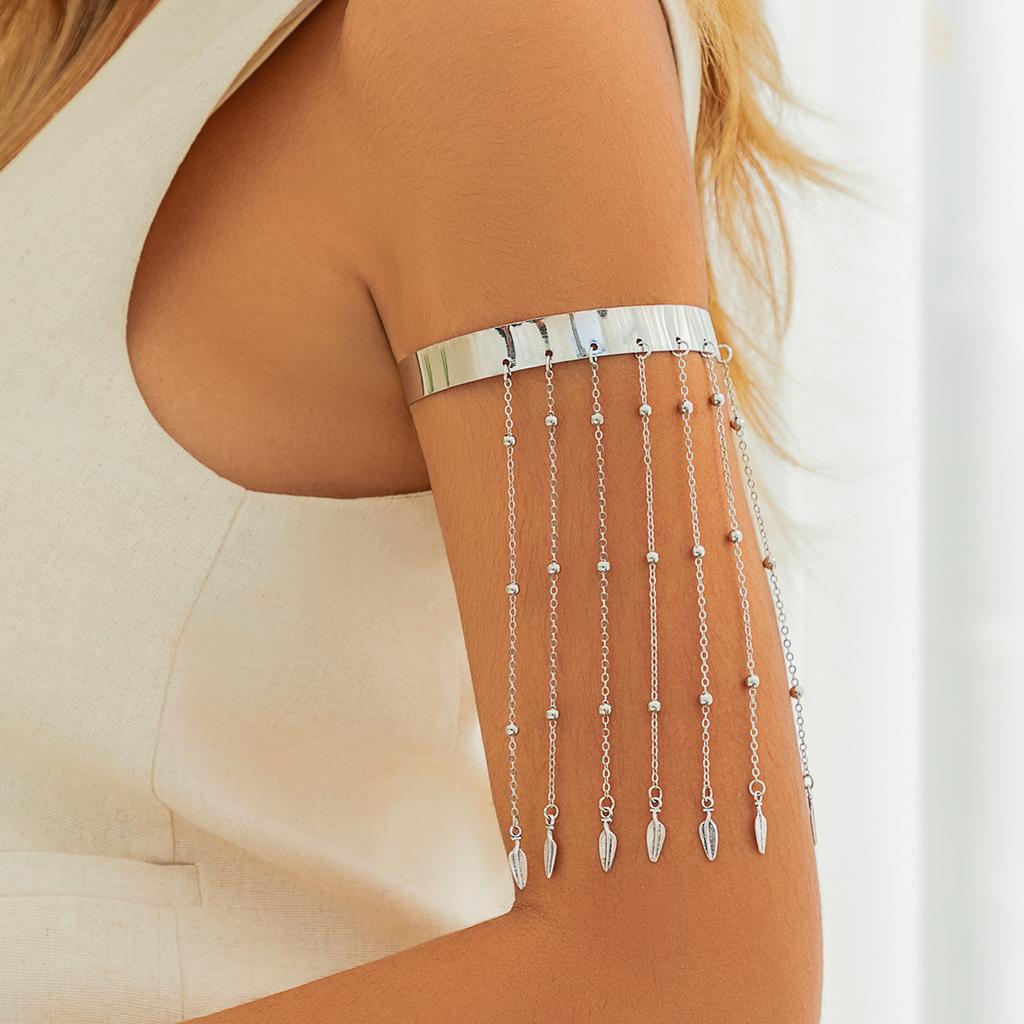 Western Style Beaded Fringed Arm Chain Arm Ring Bohemian Love Arm Bracelet Jewelry Women