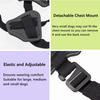 Dog Harness Mount for Gopro, Soft and Adjustable Dog Harness Vest with 2 Mouting Base Pet Chest and Back Fixation for Gopro Hero All Models, Suitable