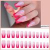 Press On Nail French Tip Nail Square Nail Tips Fake Nail Full Cover False Nail with Designs Artificial Acrylic Nail