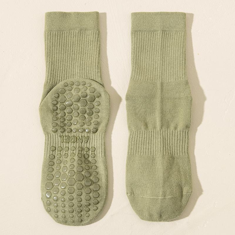 Yoga Socks Women's Professional Anti-slip Sports Mid-calf Socks Spring and Autumn Pilates Fitness Summer Shark Pants Long Socks