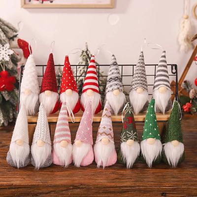 3pc Faceless Doll Knitted Hat Gnome Doll Gifts Xmas Merry Christmas Decorations For Home Dwarf Rudolph Doll New Year Navidad