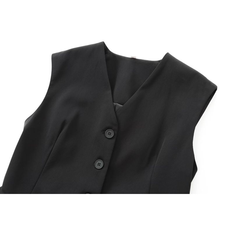 Kaslead New Arrival Women's Clothing Fashion Style Fashion Pocket Decoration Vest Casual Pants 8412186 8646186