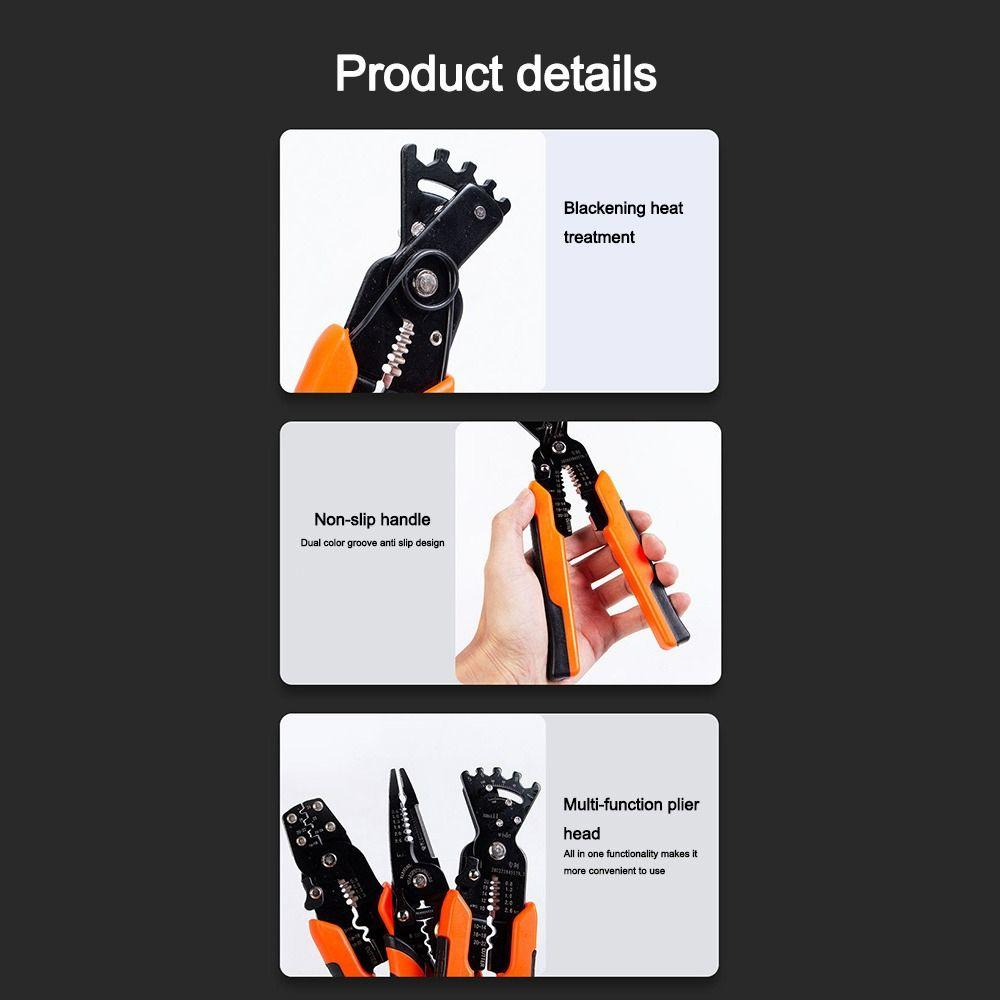 Multifunctional Electrician's Wire Stripper Effortless Portable Bending Pliers Electrical Clamp Crimping Tool