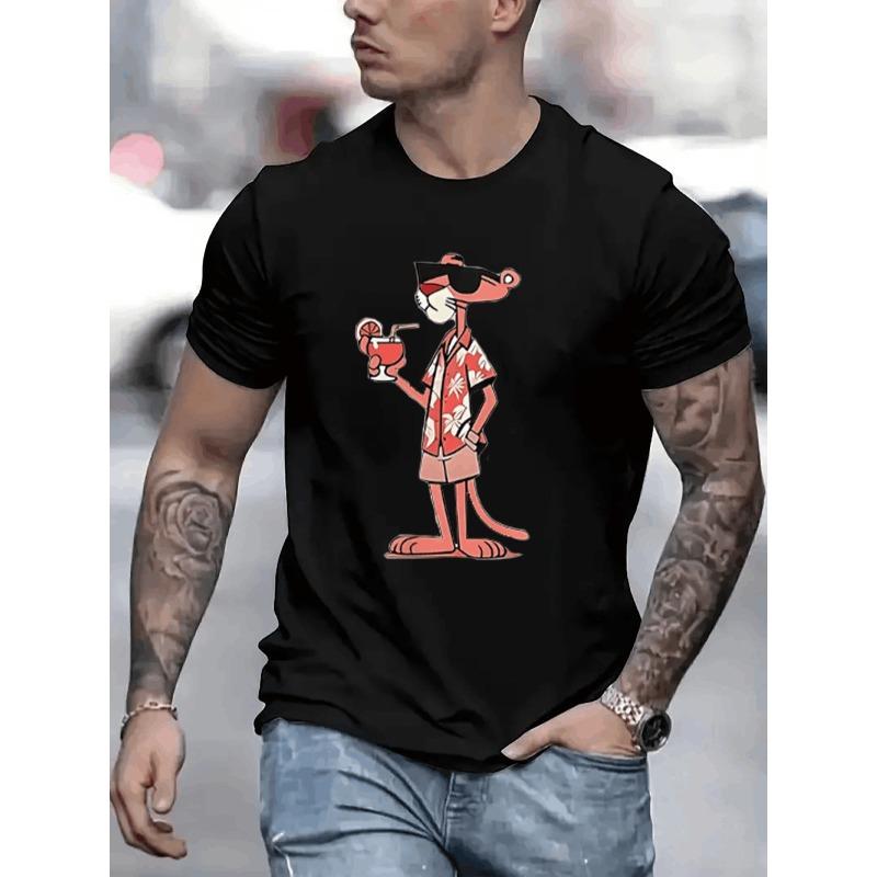 

Mens TShirt Comfortable Crew Neck Casual Cotton ShortSleeves Soft Breathable Summer Spring Streetwear Cotton Fabric Trendy Letter Print 4XL чорний