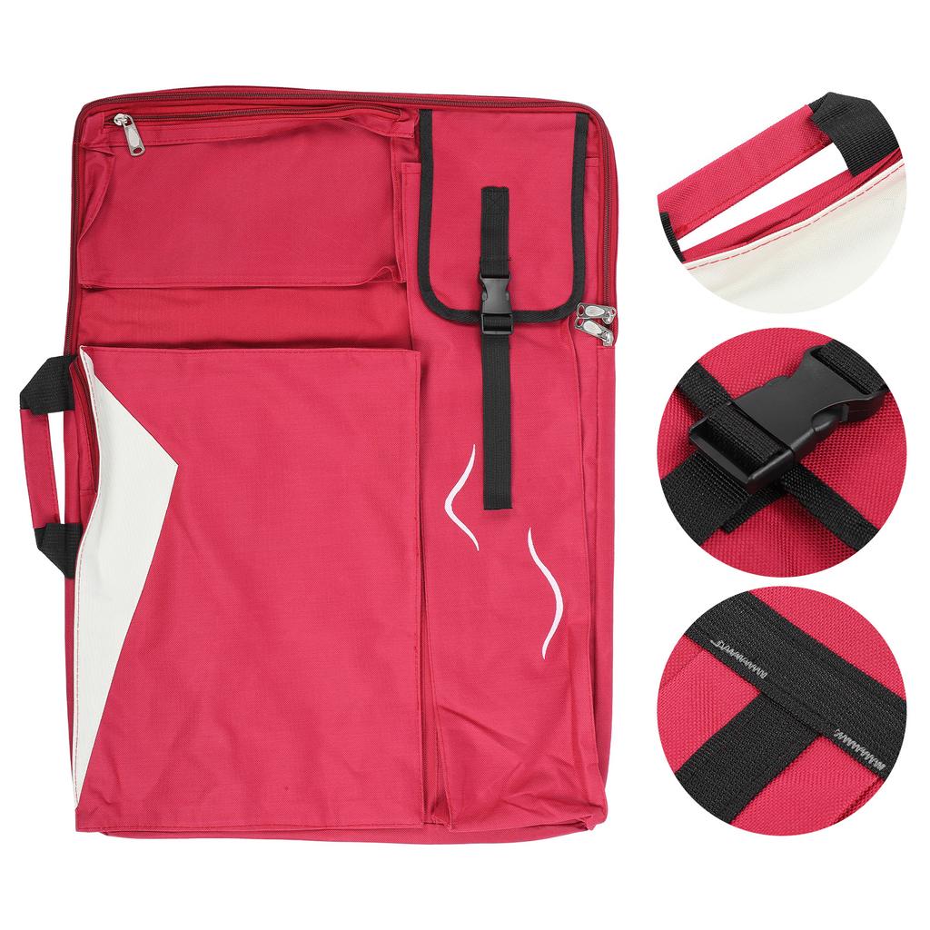 Painting Backpack Sketch Drawing Board 4k Multifunctional Art Waterproof Canvas BagRed