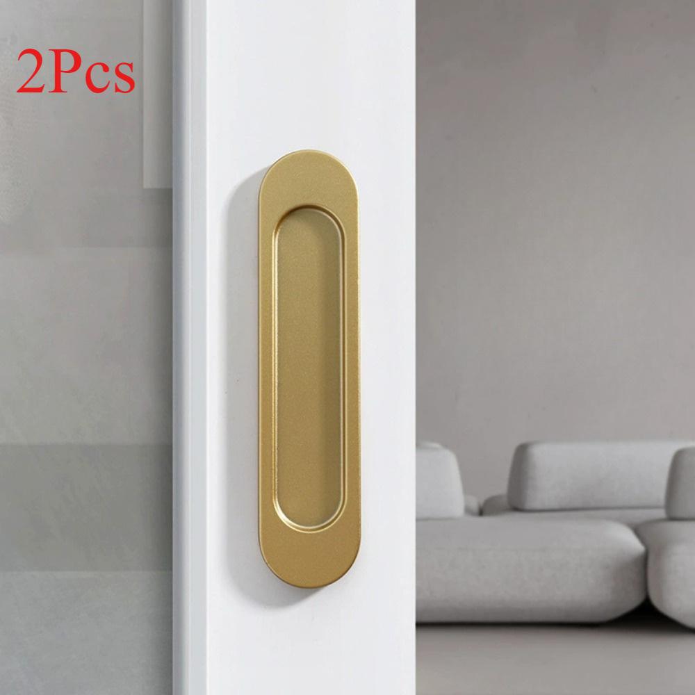 2Pcs Barn Door Sliding Pull Door Hidden Furniture Hardware Handle Self-Adhesive Bathing Room Glass Door Pulls